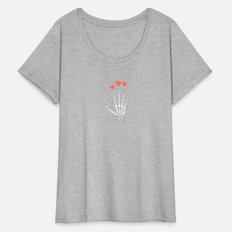 Skeleton Hand and Hearts