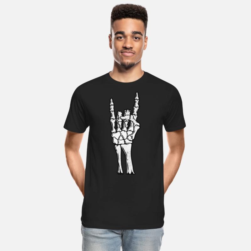 Skeleton Hand Devil Horns Hand Sign Halloween Gift