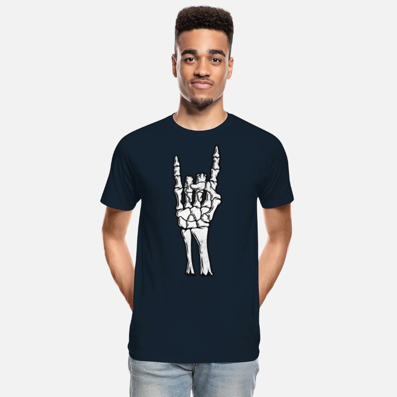 Skeleton Hand Devil Horns Hand Sign Halloween Gift