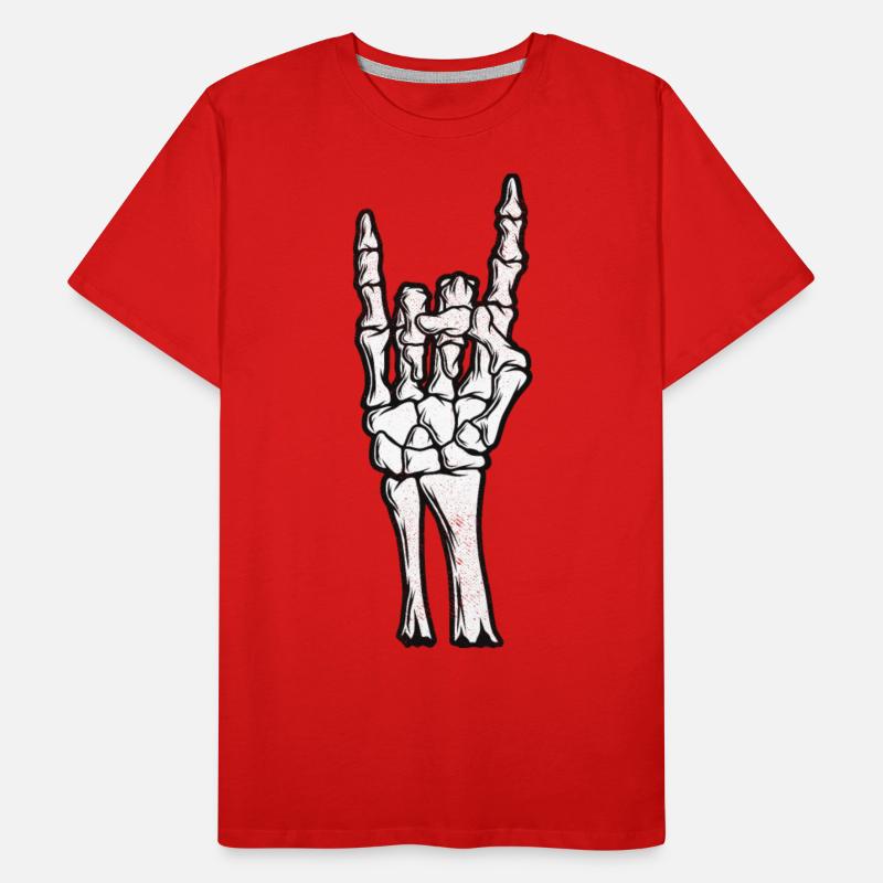 Skeleton Hand Devil Horns Hand Sign Halloween Gift