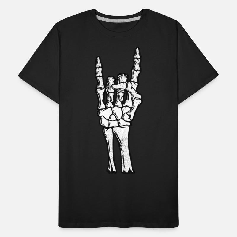 Skeleton Hand Devil Horns Hand Sign Halloween Gift