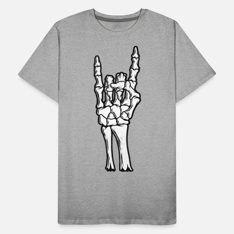 Skeleton Hand Devil Horns Hand Sign Halloween Gift