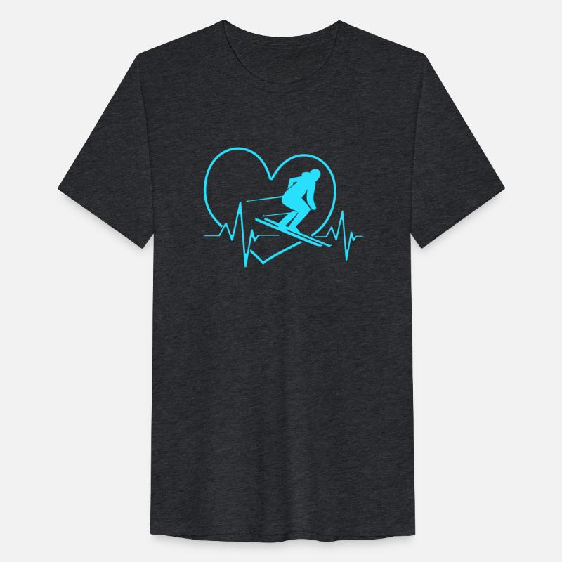 Ski Skier For Women Skiing Heartbeat