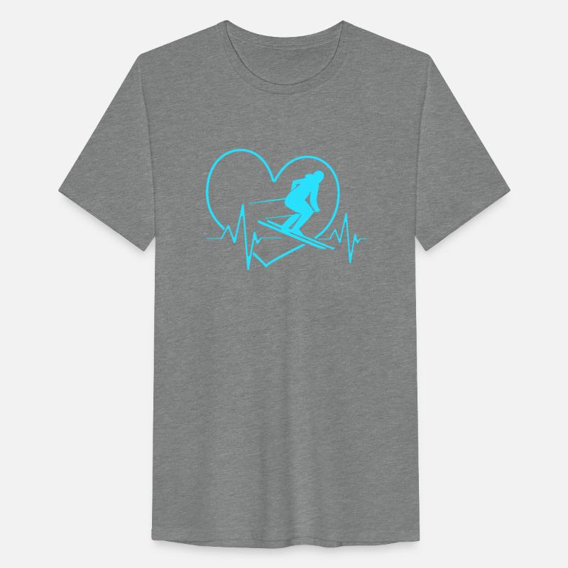 Ski Skier For Women Skiing Heartbeat