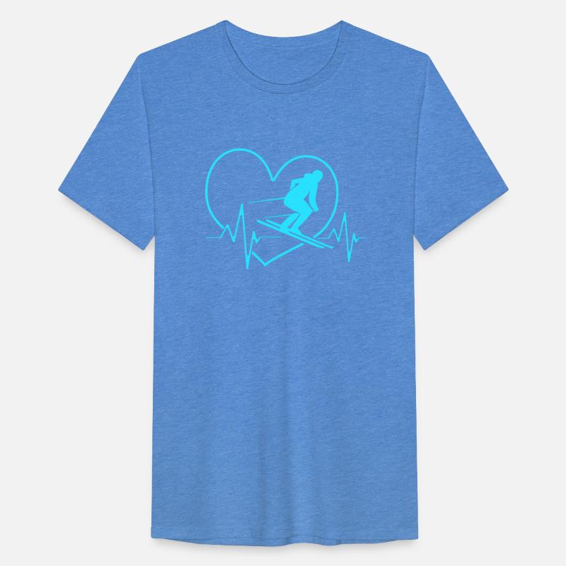 Ski Skier For Women Skiing Heartbeat