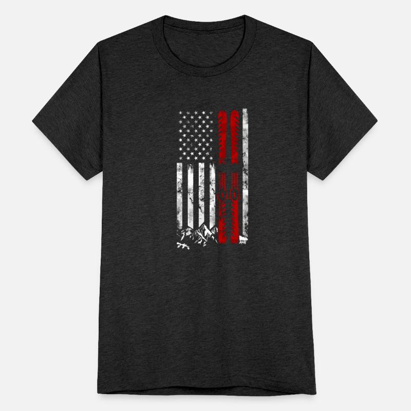 Ski Us American Flag Skiing For Men