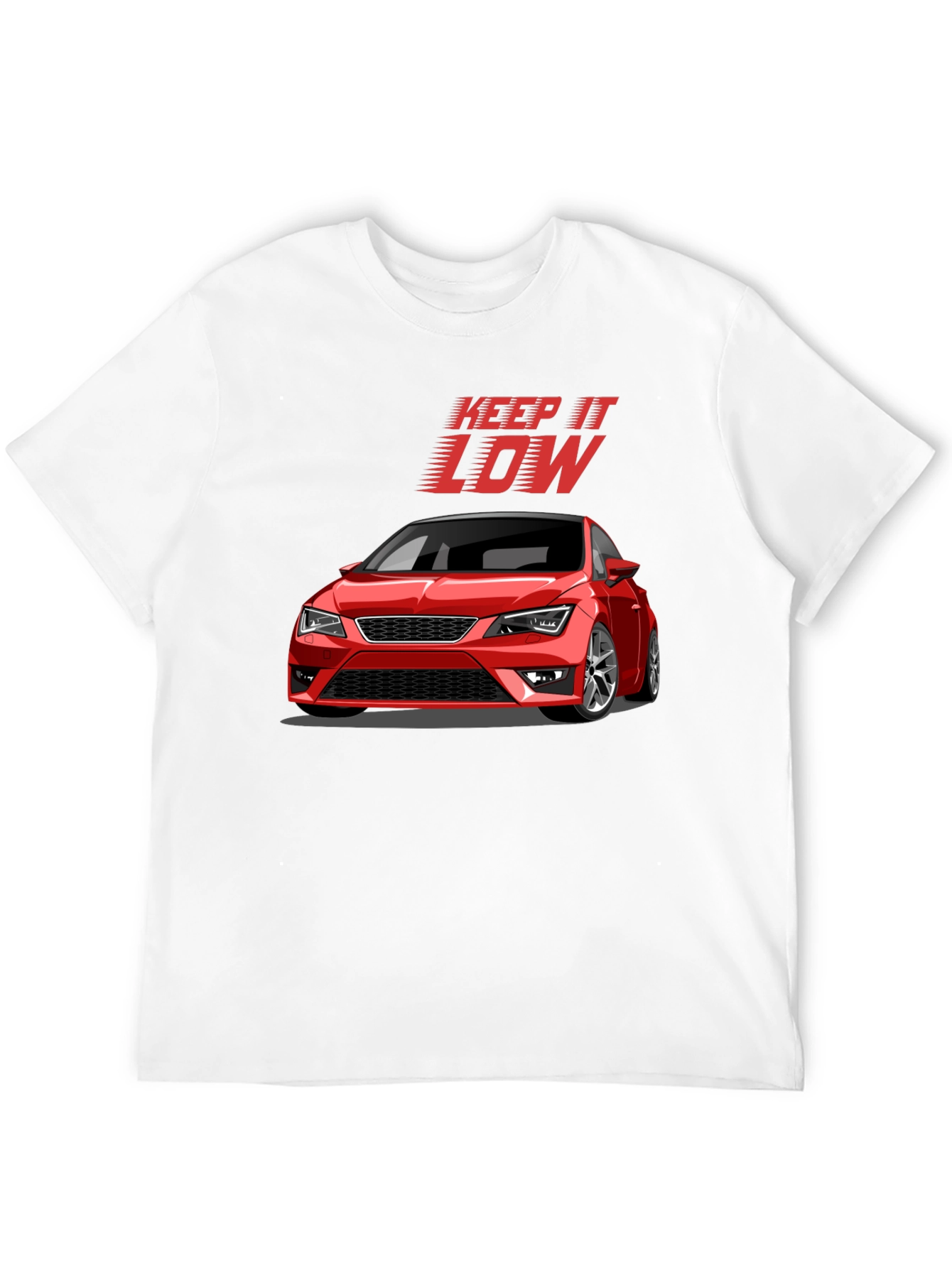 Keep It Low Car Graphic T-Shirt - Black