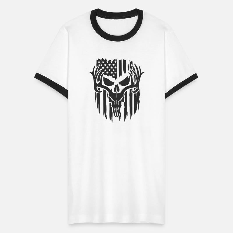 Skull American Flag Design