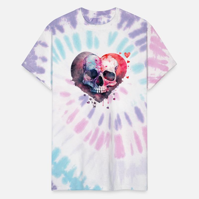 Skull Art Design Watercolor
