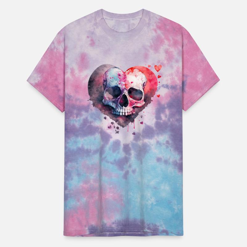Skull Art Design Watercolor