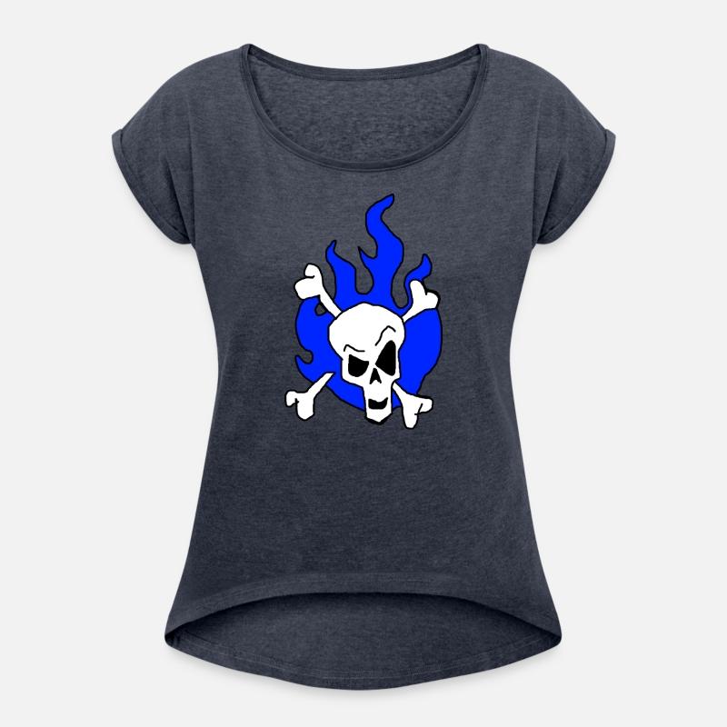 Skull Blue Flames