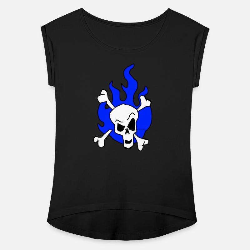 Skull Blue Flames