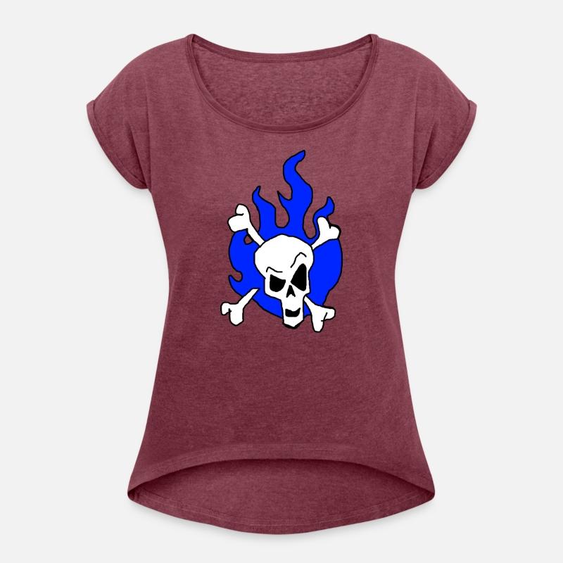 Skull Blue Flames