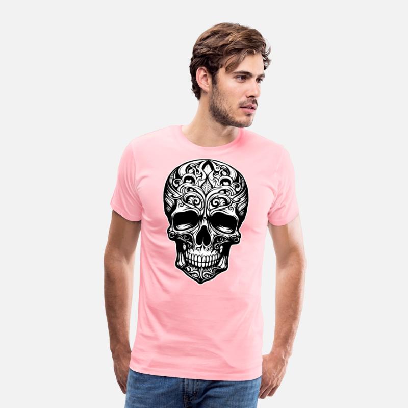 Skull Dia de los Muertos Halloween Tattoo Rose