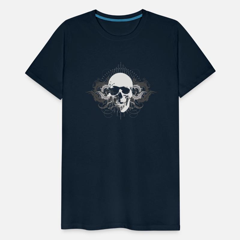 skull gothic with ornaments