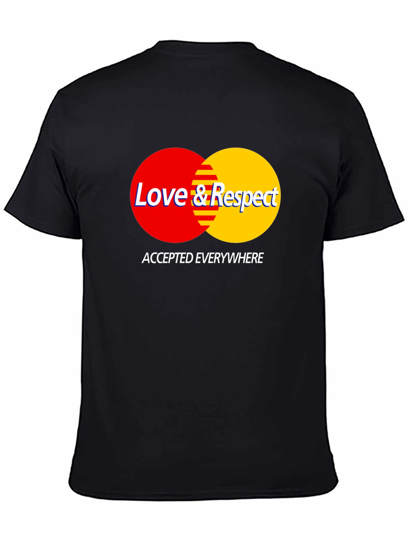 Love & Respect T-Shirt - Black Crew Neck