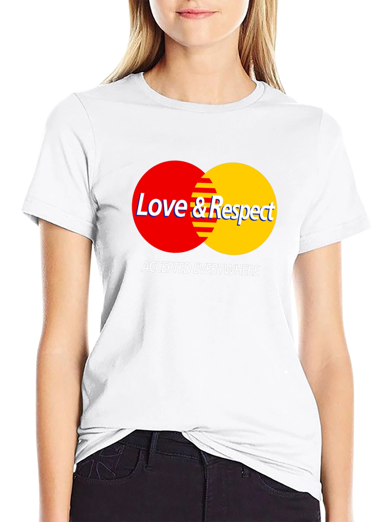 Love & Respect T-Shirt - Black Crew Neck