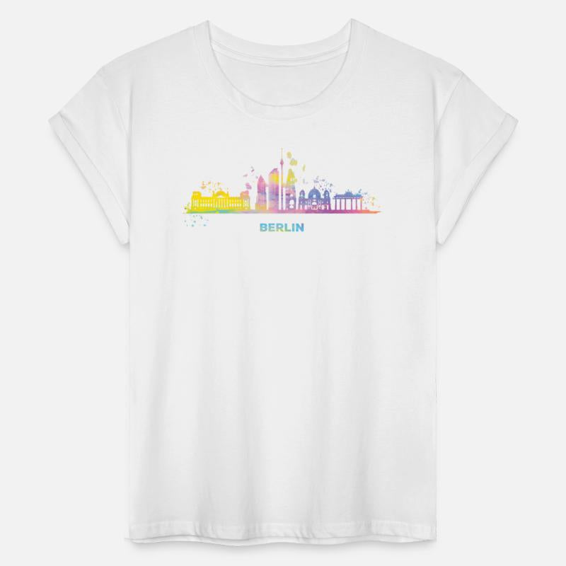 Skyline Colorful Berlin Cityscape Berlin