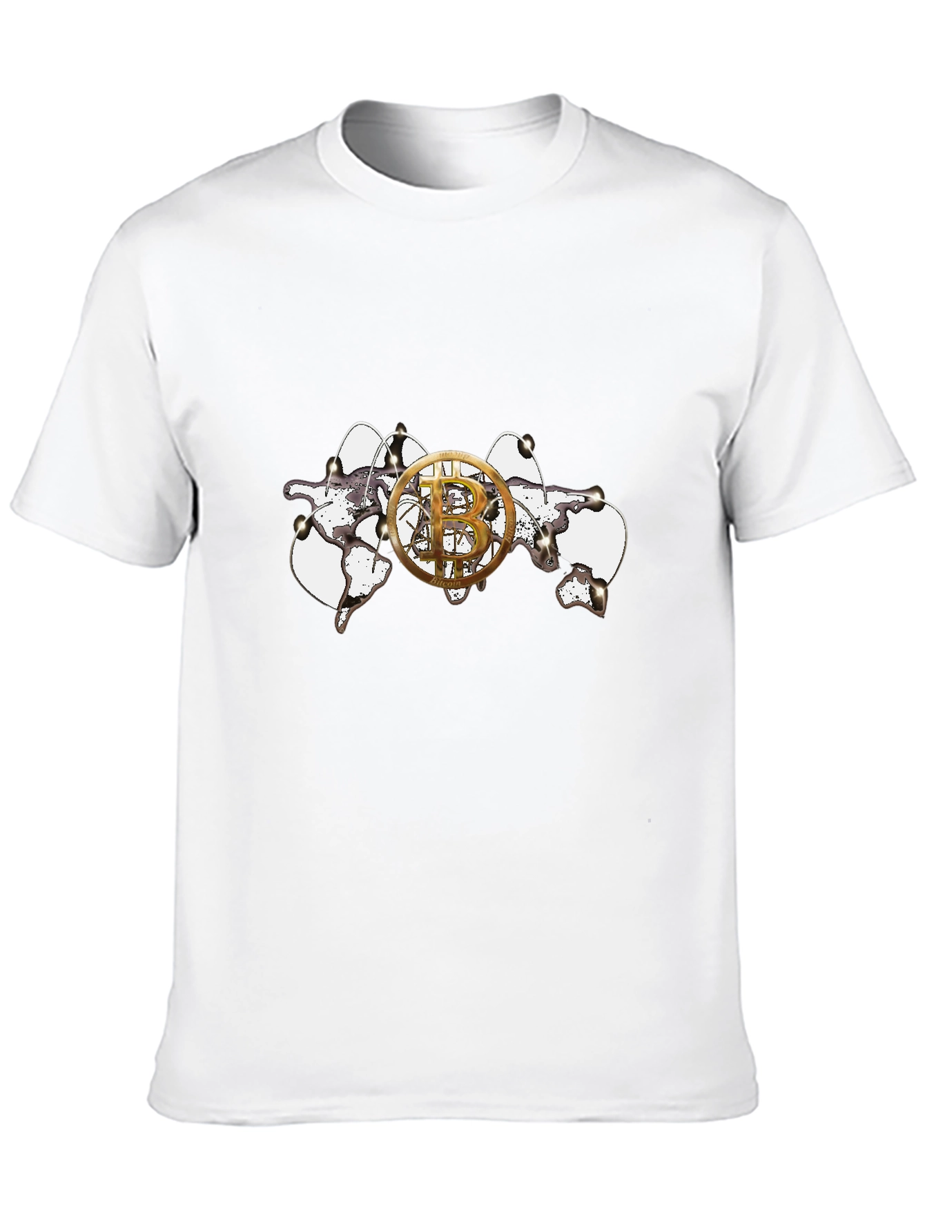 Bitcoin Cracked World T-Shirt