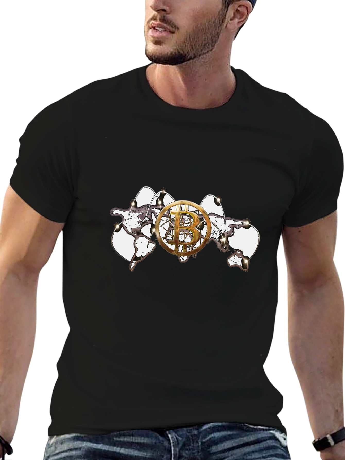 Bitcoin Cracked World T-Shirt