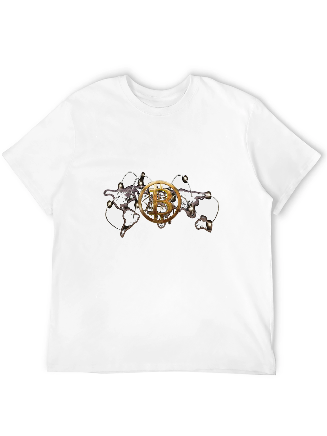 Bitcoin Cracked World T-Shirt