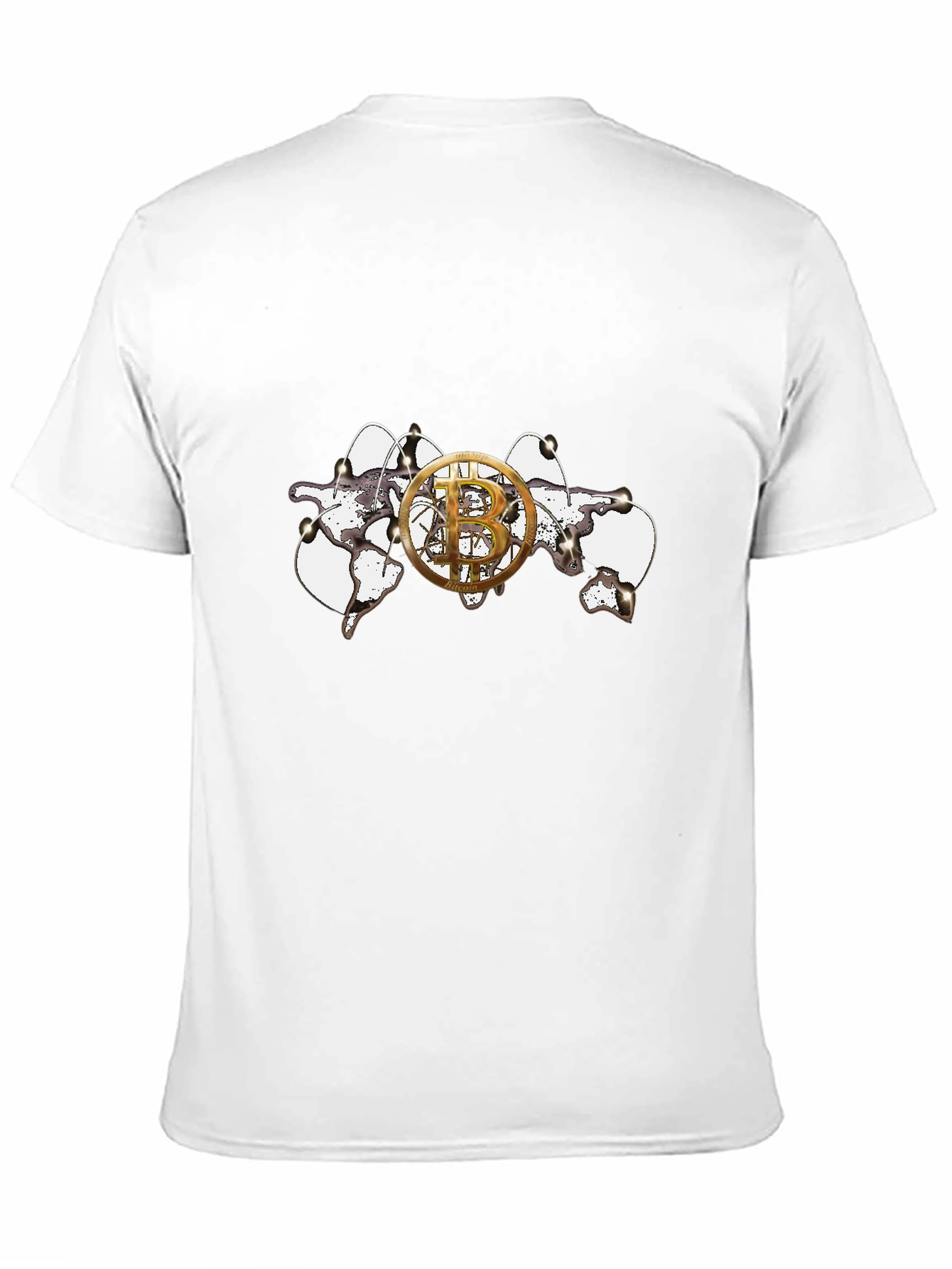 Bitcoin Cracked World T-Shirt