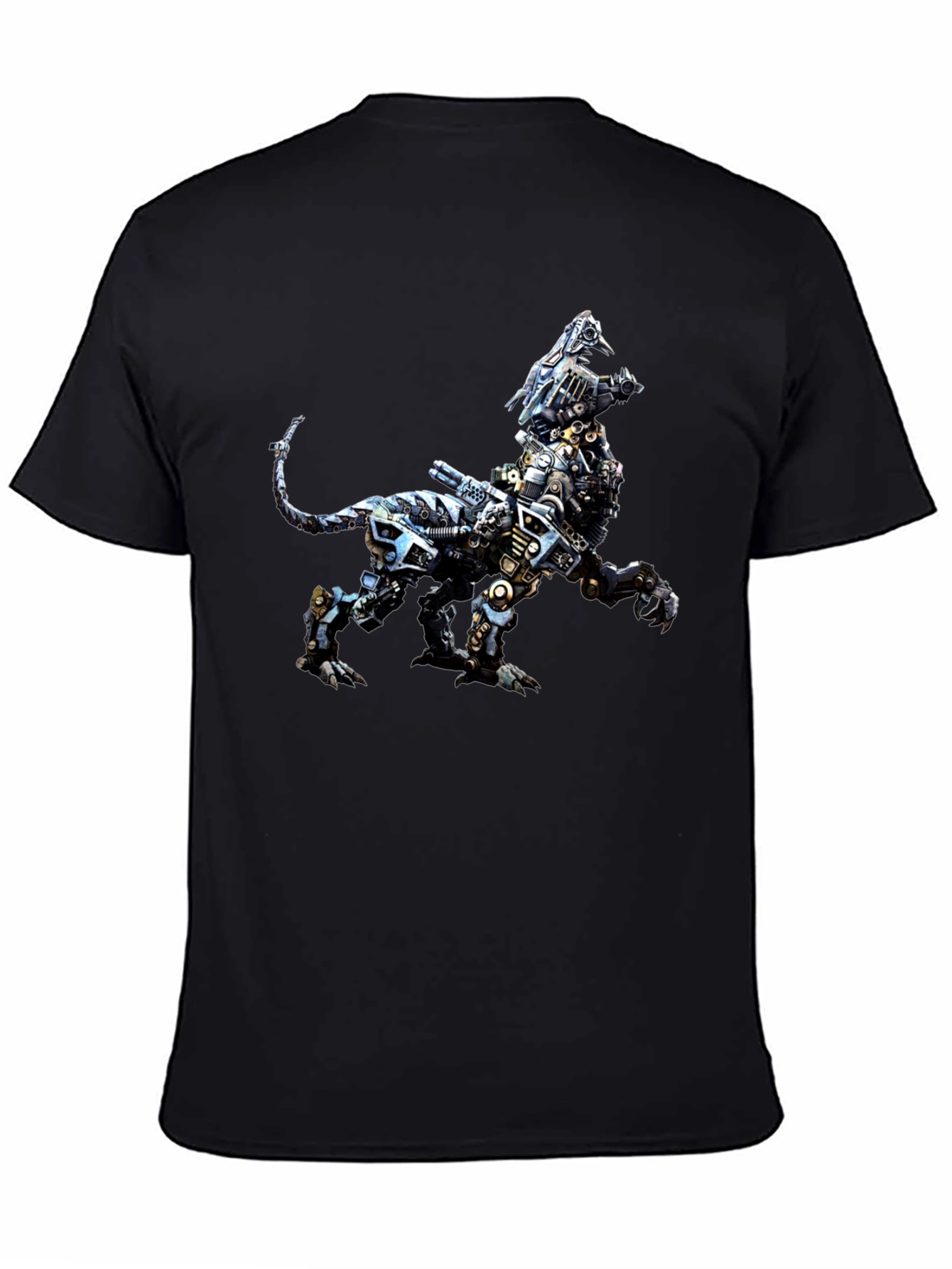 Robotic Lion Graphic Tee - Cool Animal Print Shirt