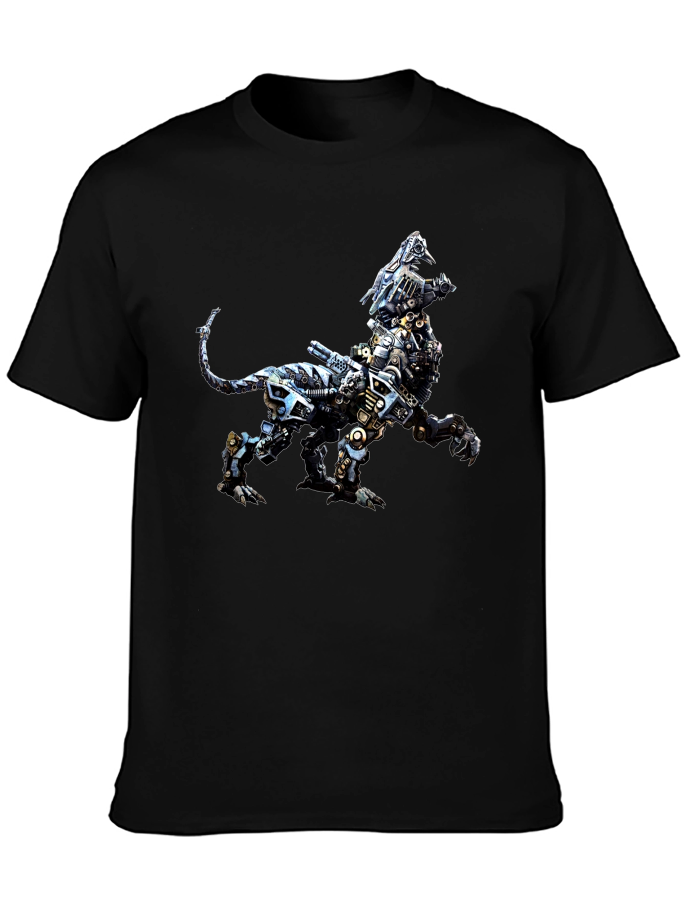 Robotic Lion Graphic Tee - Cool Animal Print Shirt