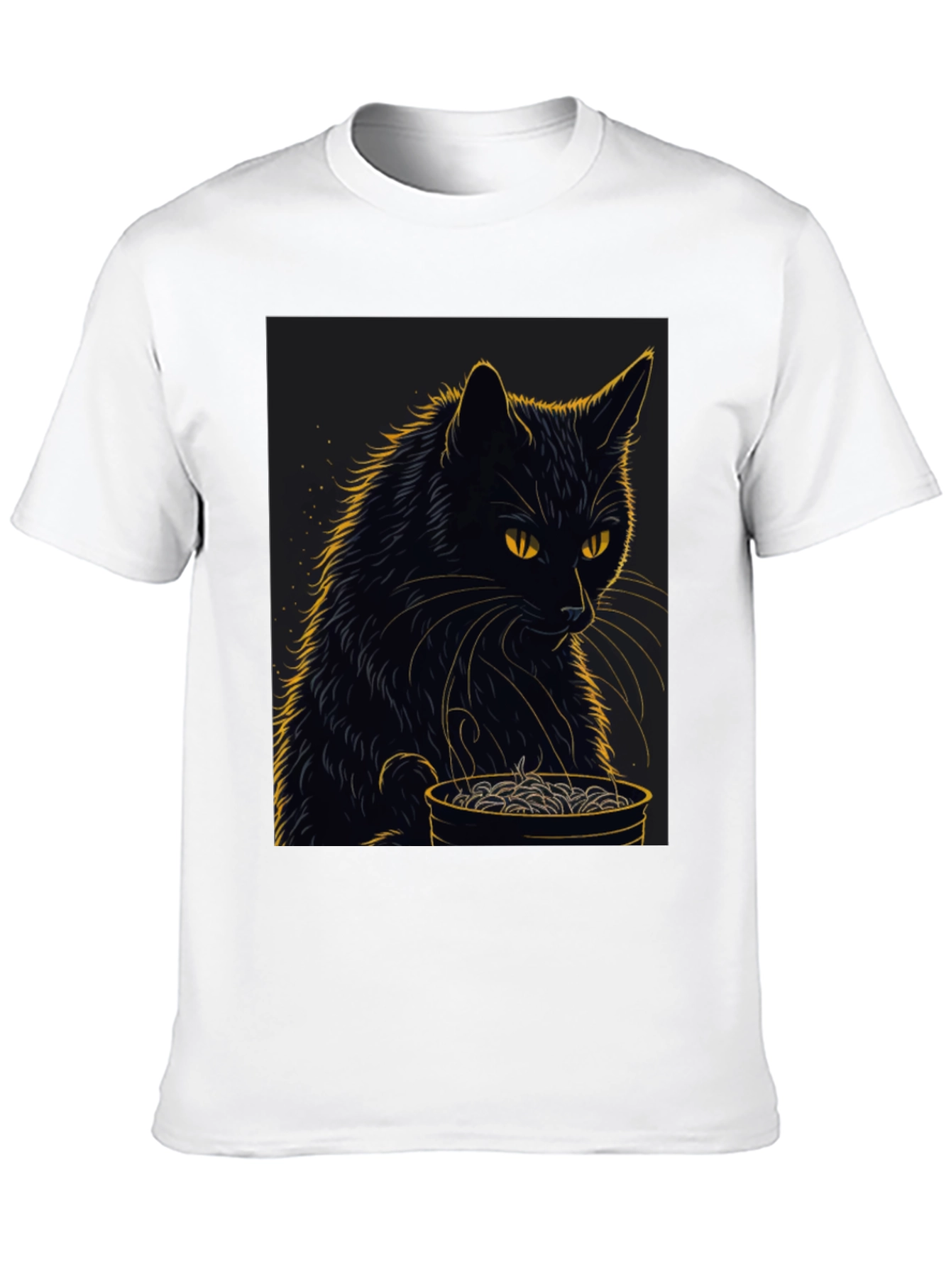 Black Cat Ramen Graphic Tee