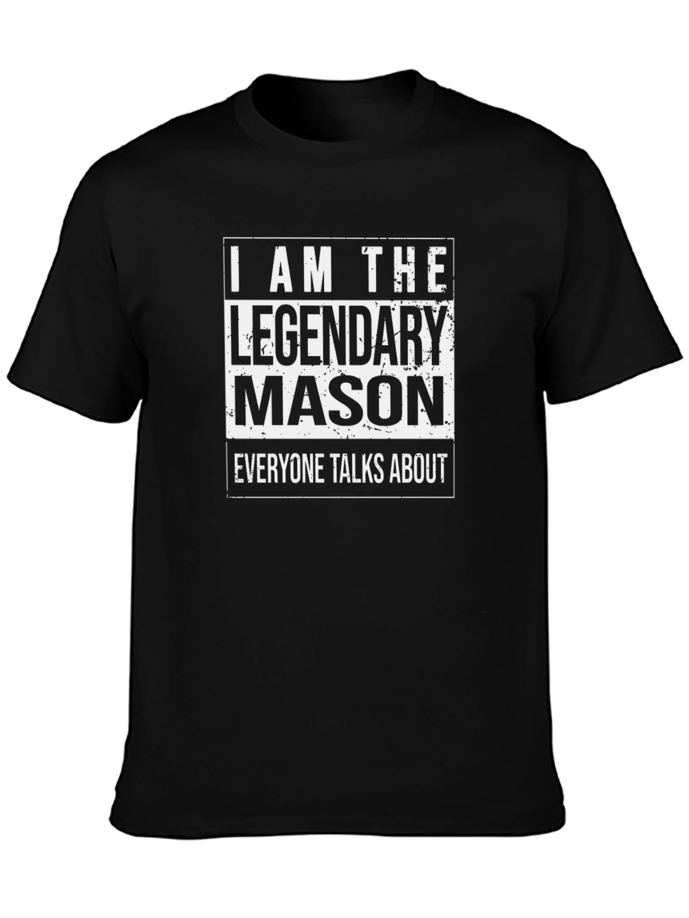 Legendary Mason T-Shirt - Black Graphic Tee