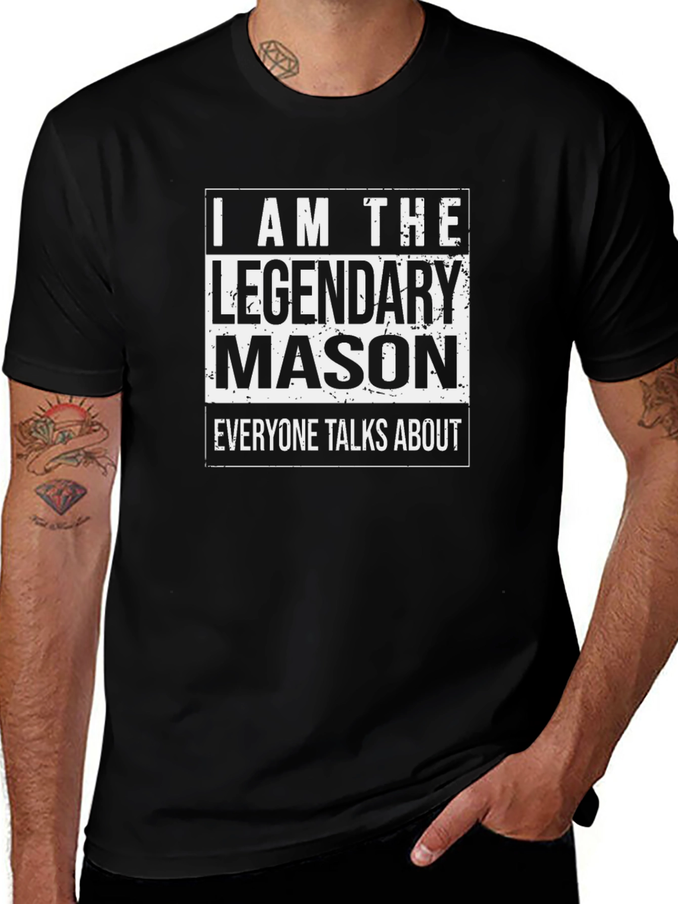 Legendary Mason T-Shirt - Black Graphic Tee