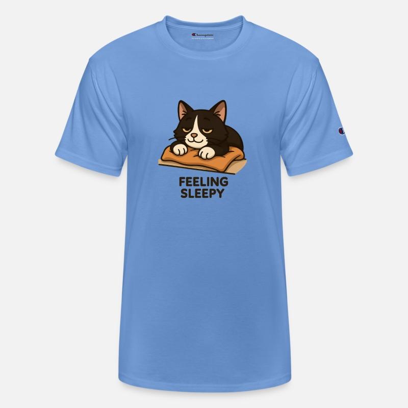 Sleepy Cat Relaxation Illustration