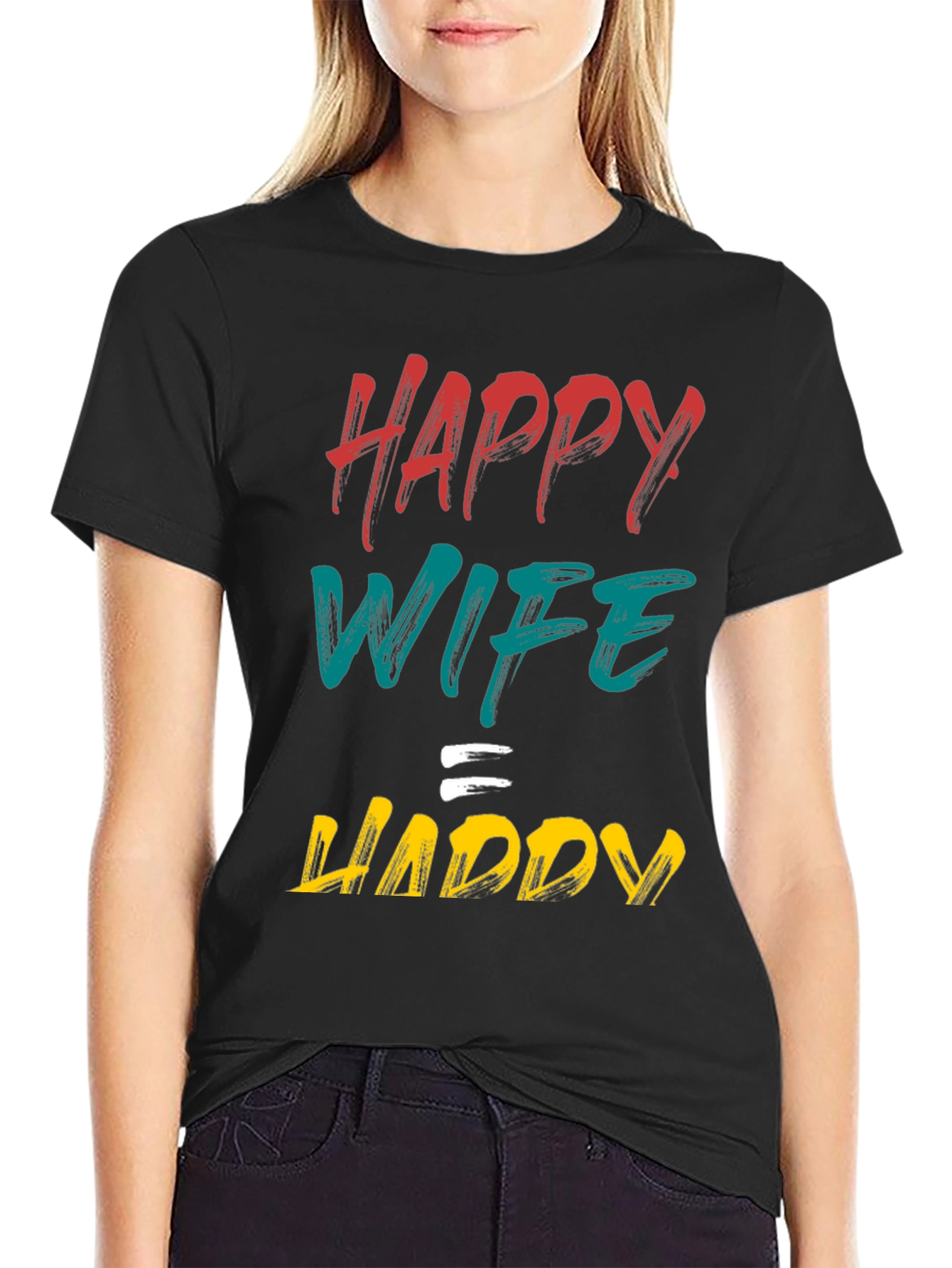 Happy Wife Happy Life Graphic Tee