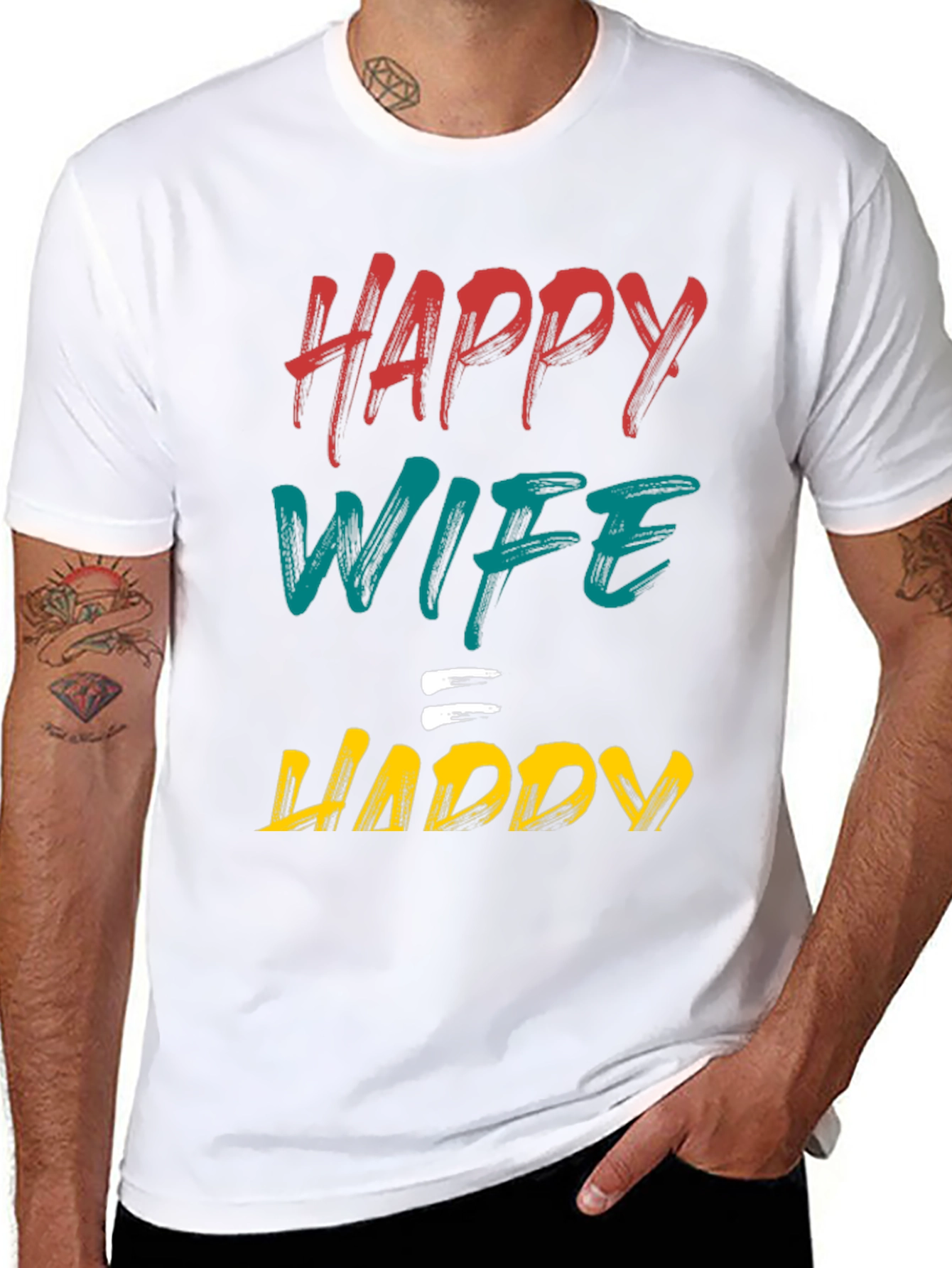 Happy Wife Happy Life Graphic Tee