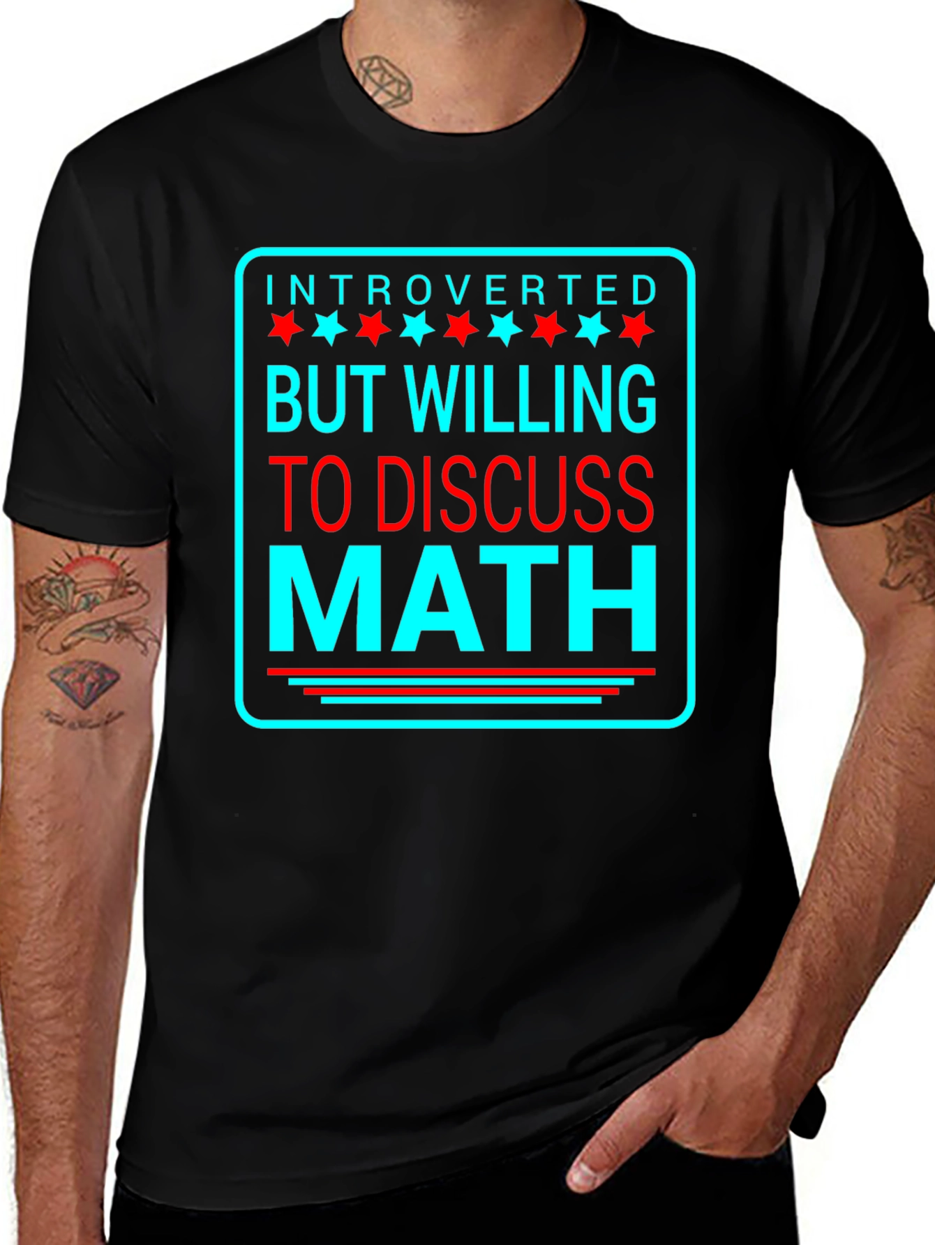 Introverted But Willing To Discuss Math T-Shirt