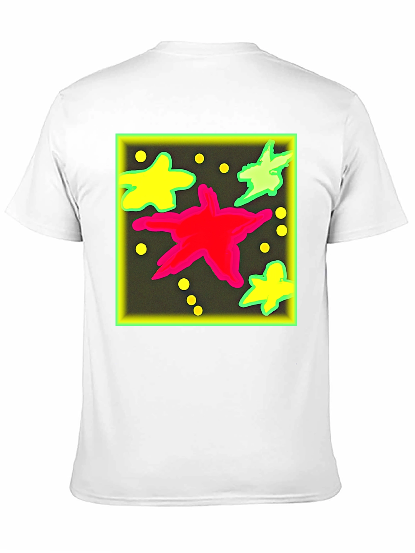 Bold Graphic Print Tee - Starry Design