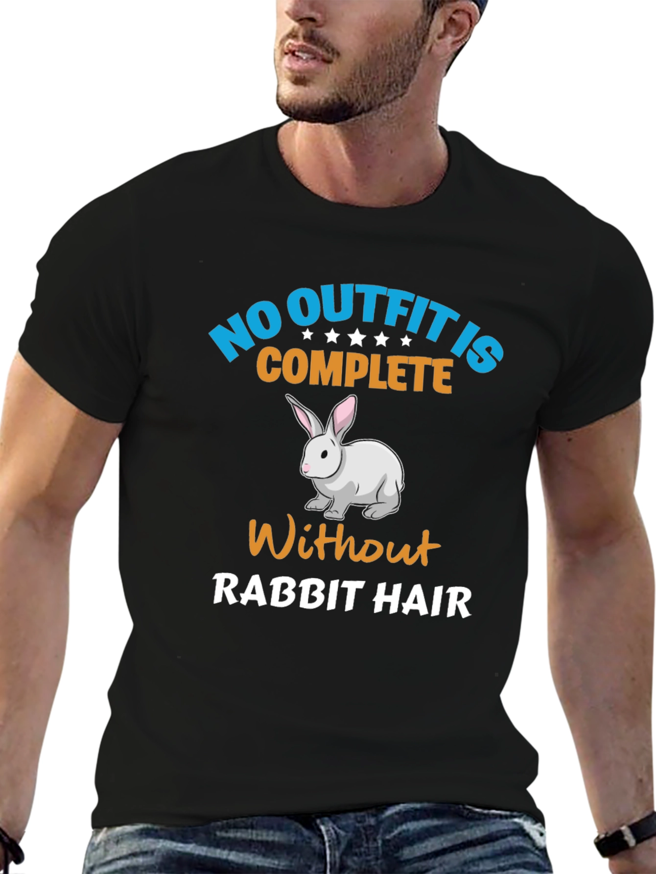 Rabbit Hair T-Shirt: Outfit Complete