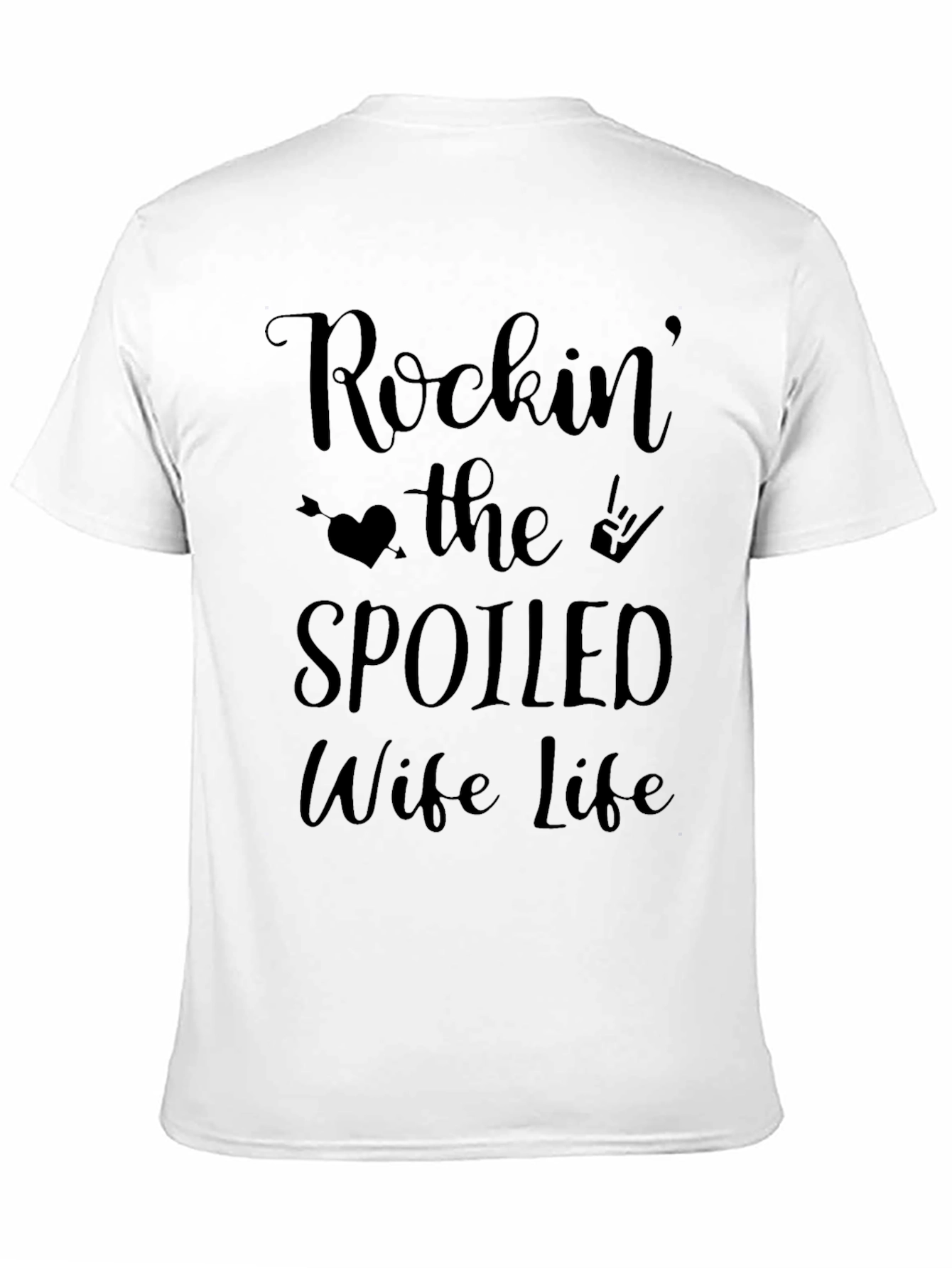 Rockin the Spoiled Wife Life Tee - Black