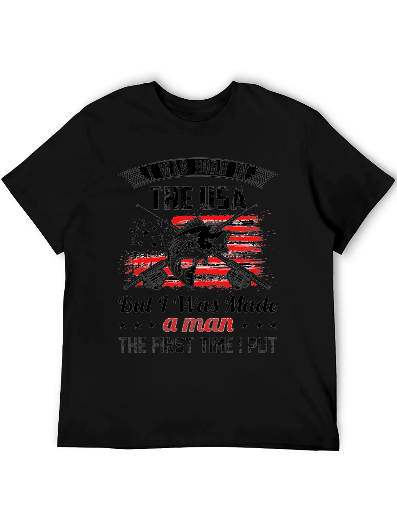 Born in the USA Fishing T-Shirt