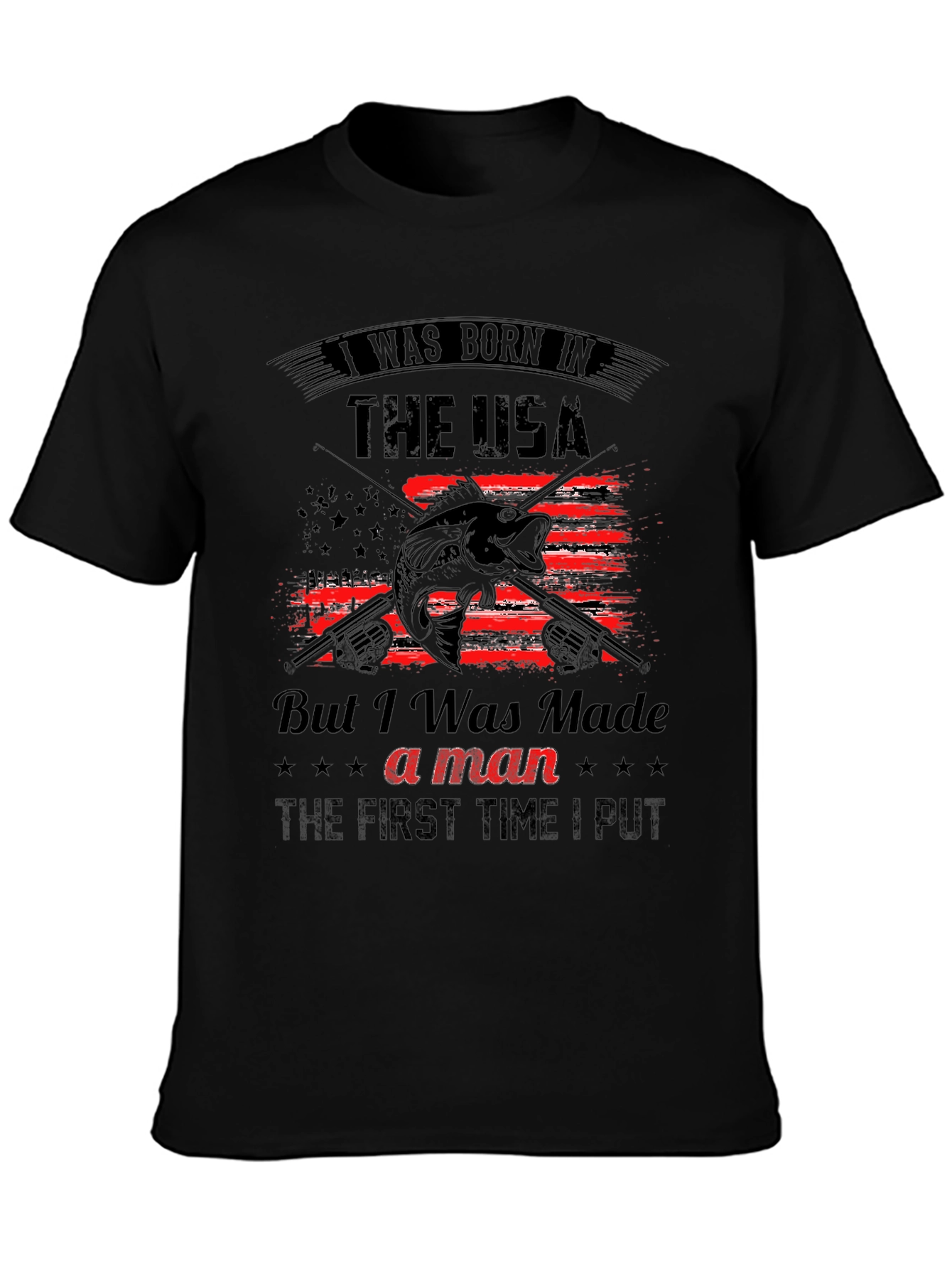 Born in the USA Fishing T-Shirt