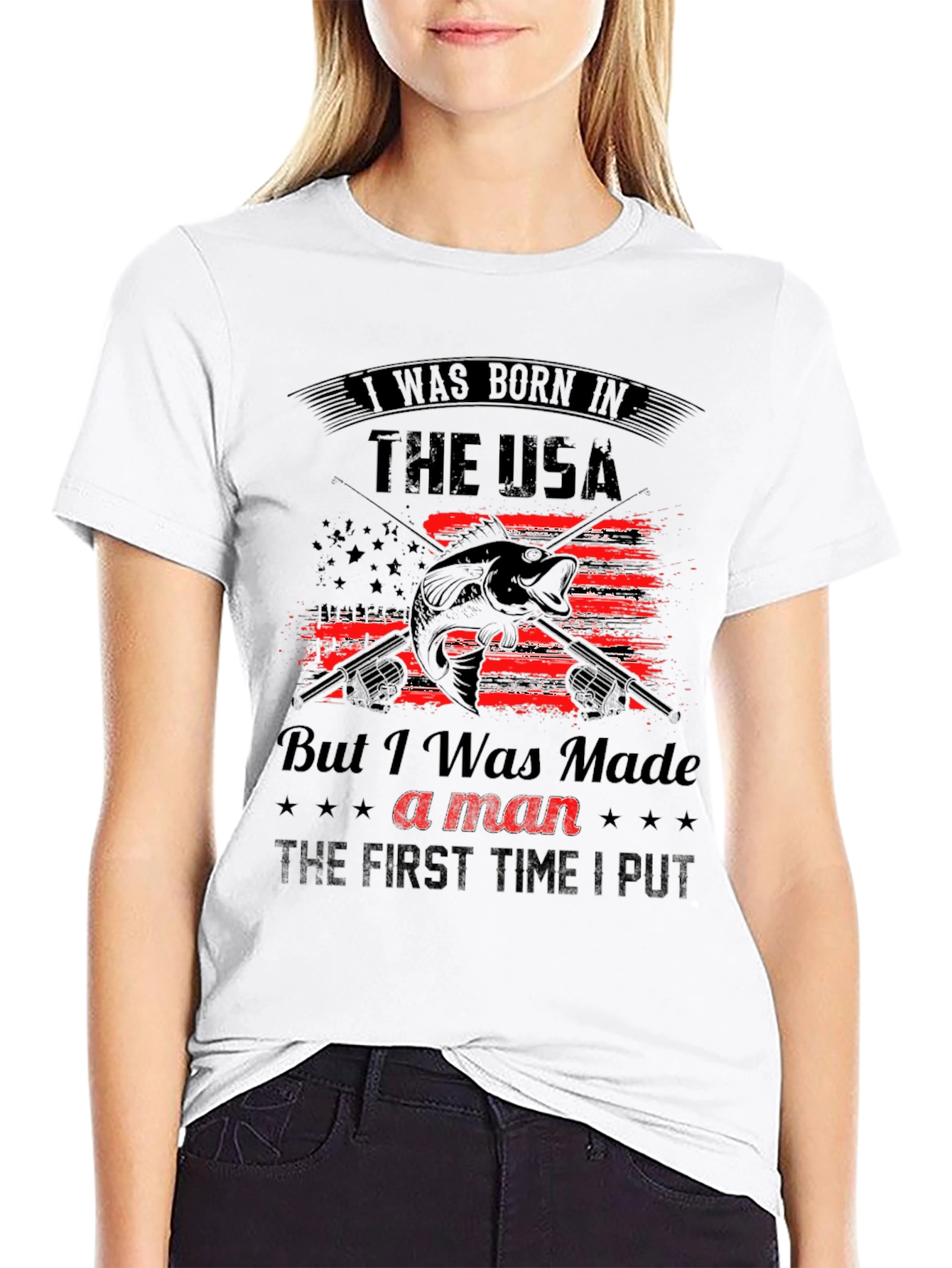 Born in the USA Fishing T-Shirt