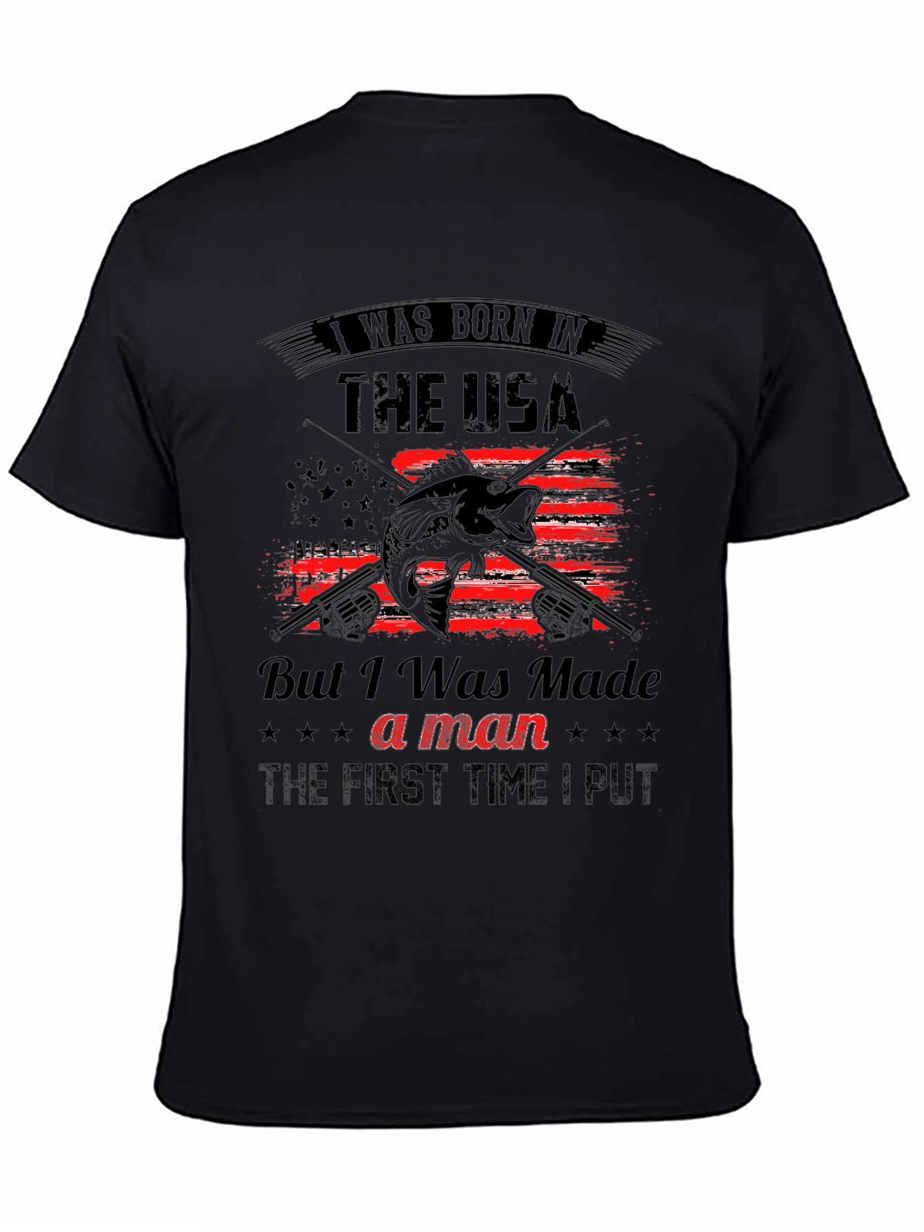 Born in the USA Fishing T-Shirt