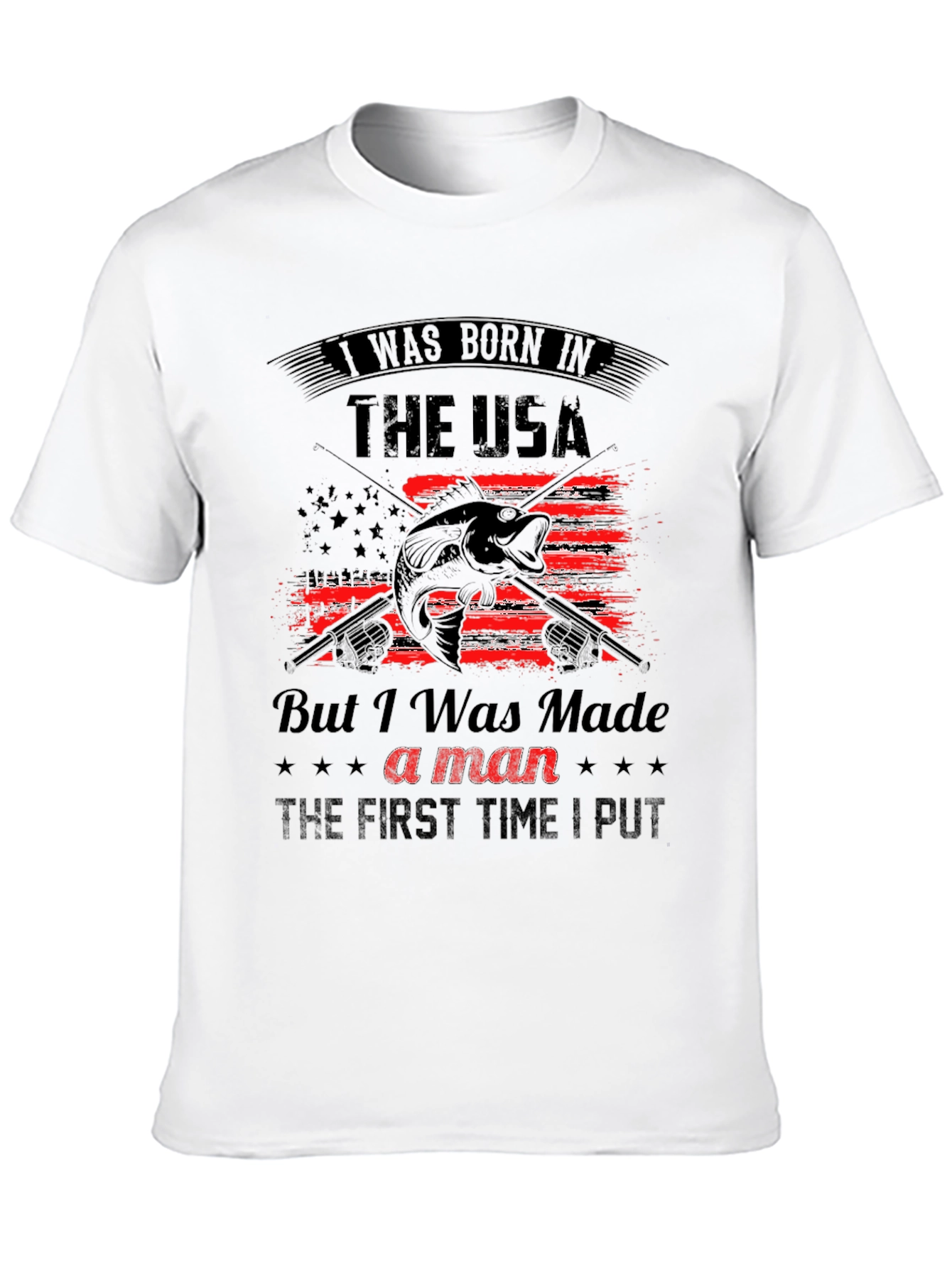 Born in the USA Fishing T-Shirt