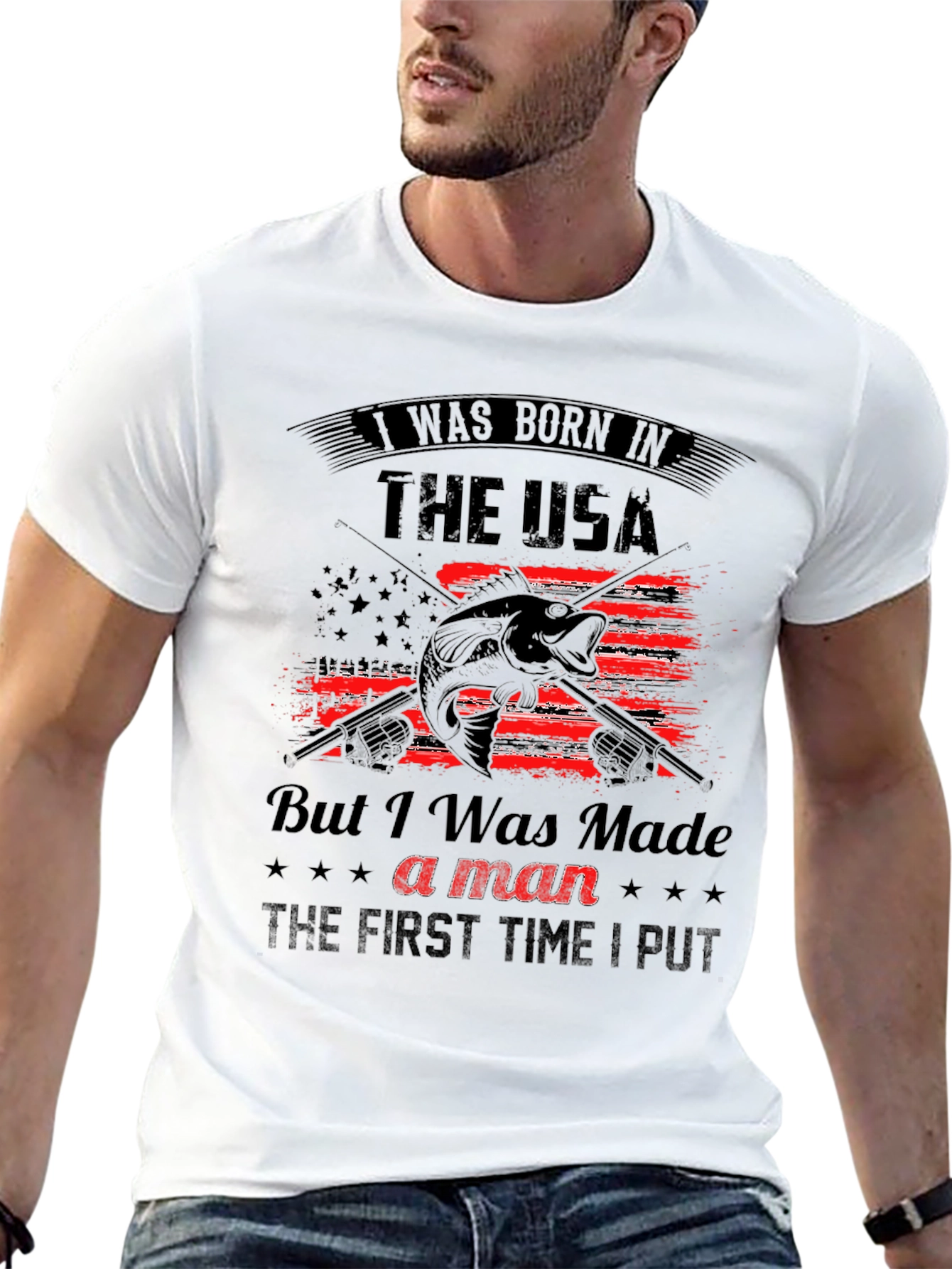 Born in the USA Fishing T-Shirt