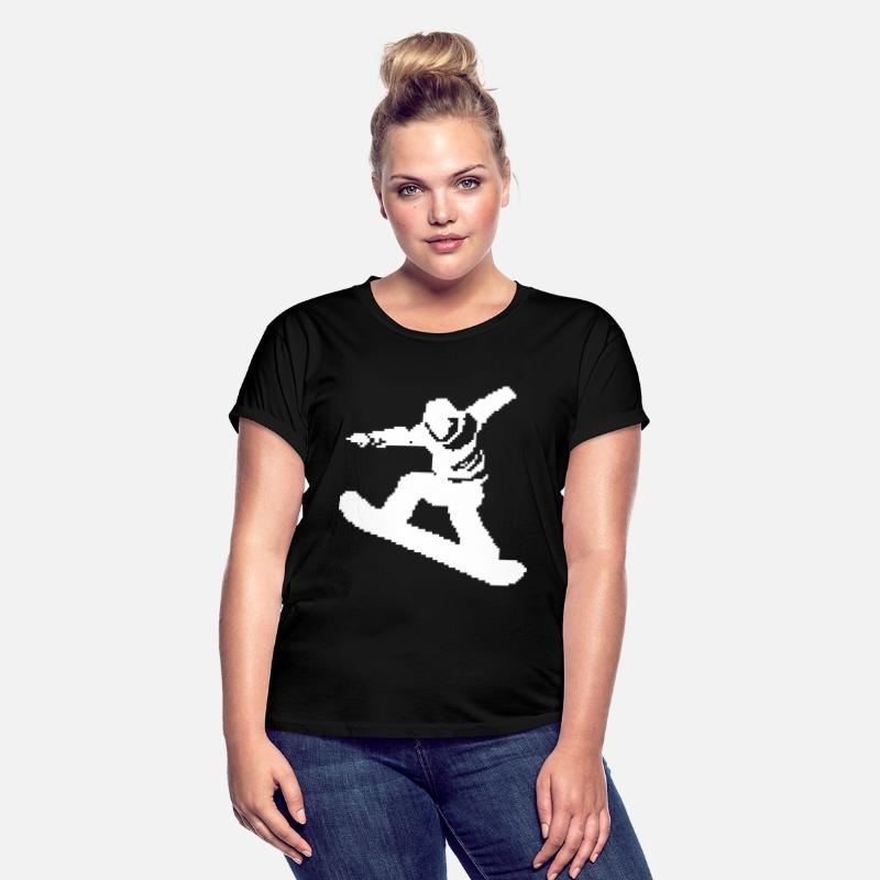 Snowboarder Pixel Graphic