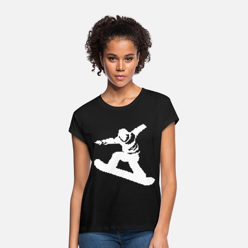 Snowboarder Pixel Graphic