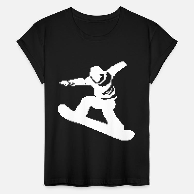 Snowboarder Pixel Graphic