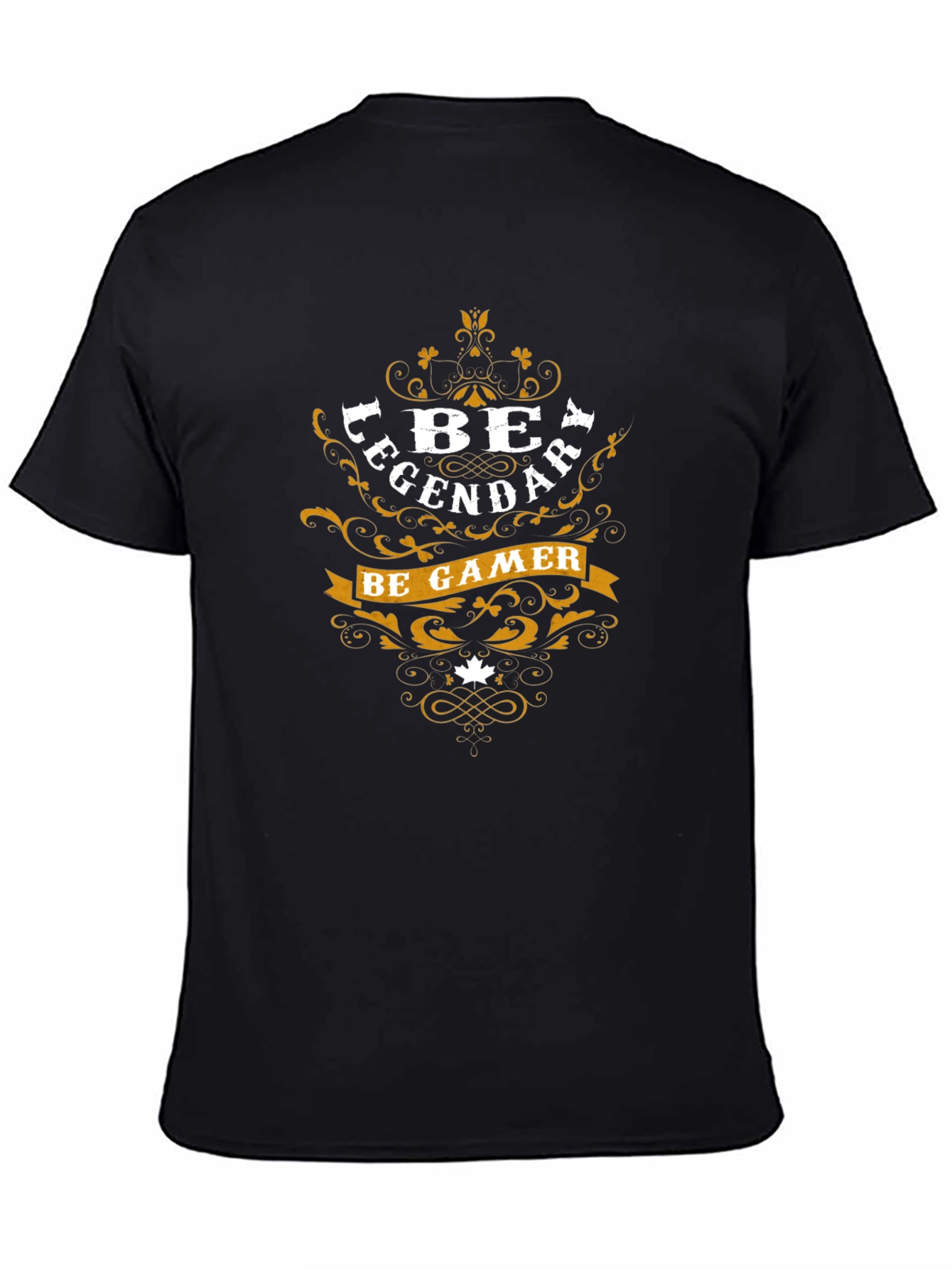 Be Legendary Be Gamer Black Graphic Tee