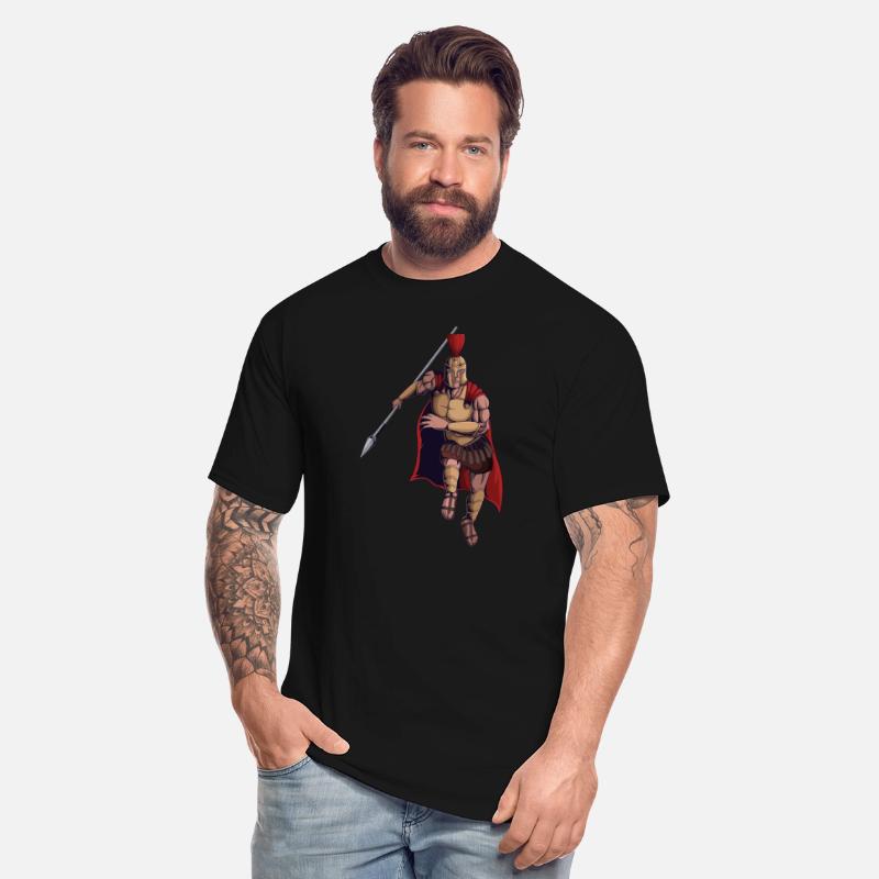 Spartan warrior mascot character design vector ill