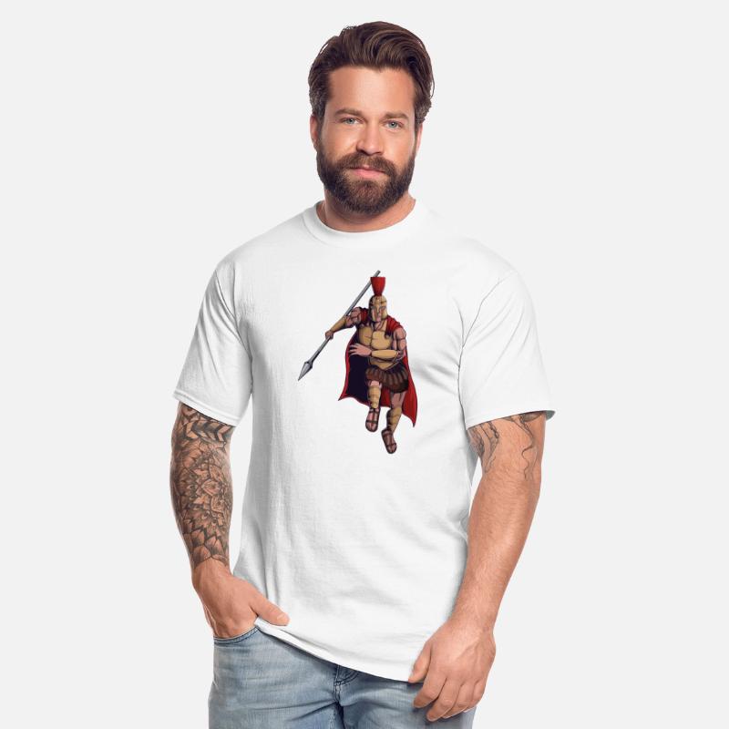 Spartan warrior mascot character design vector ill
